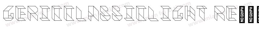 GericClassicLight Re字体转换